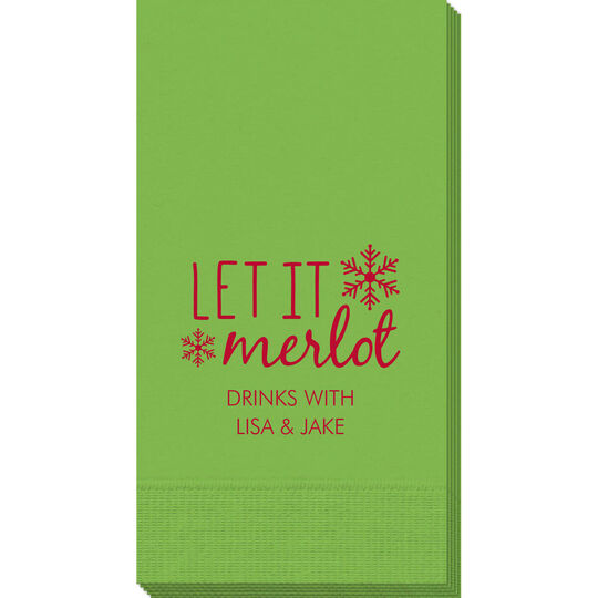 Let It Merlot Guest Towels