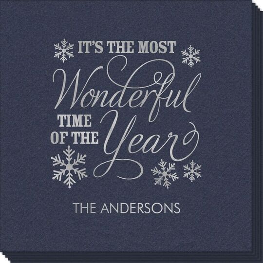 Wonderful Time of the Year Linen Like Napkins