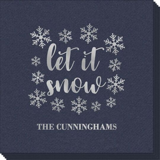 Let It Snow Linen Like Napkins
