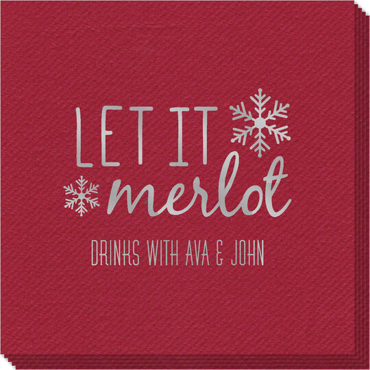 Let It Merlot Linen Like Napkins