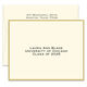 Gold Silhouette Folded Note Cards - Raised Ink Image 1 of 2