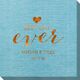 Best Day Ever with Heart Bamboo Luxe Napkins Image 1 of 2