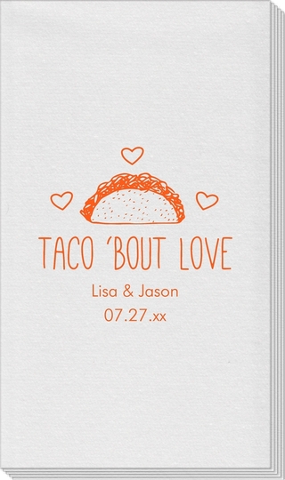 Taco Bout Love Linen Like Guest Towels