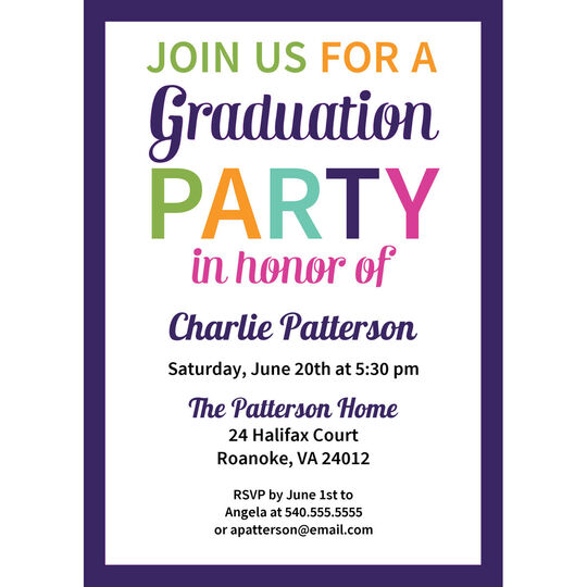 Graduation Celebration Invitations 1.00 each with envelope