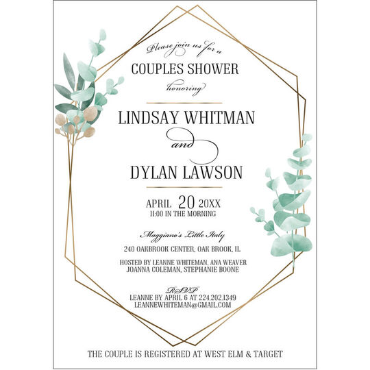 Geo Frame Invitations
