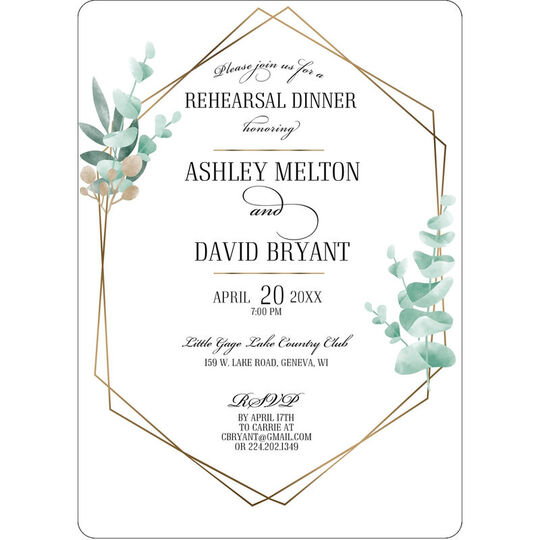 Geo Frame Invitations