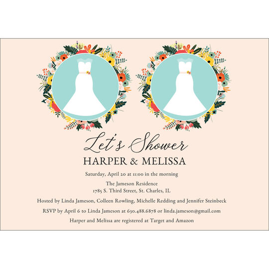 Future Mrs. and Mrs. Shower Invitations