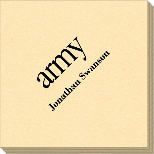 Big Word Army Linen Like Napkins