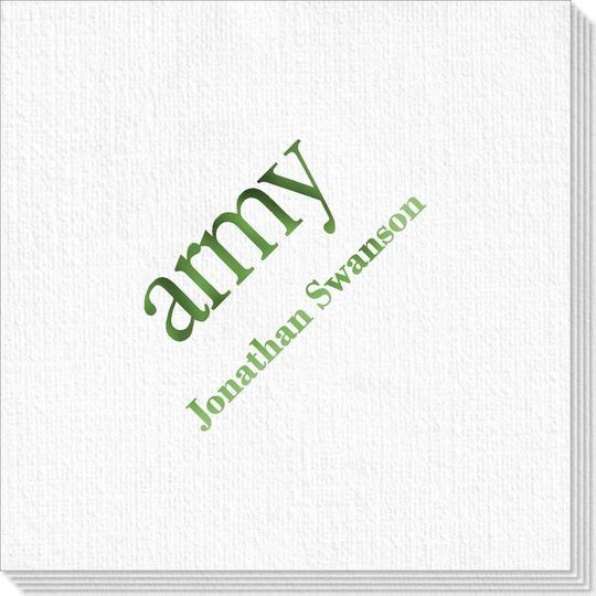 Big Word Army Deville Napkins