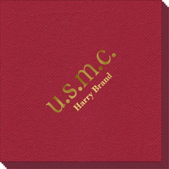 Big Word U.S.M.C. Linen Like Napkins