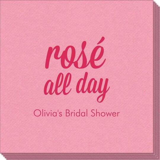 Rosé All Day Linen Like Napkins