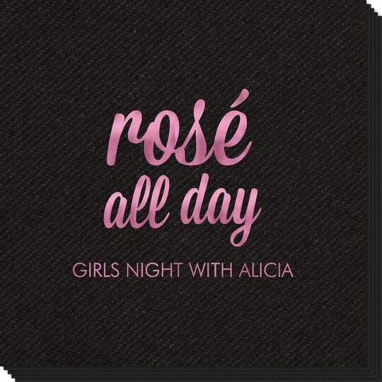 Rosé All Day Linen Like Napkins