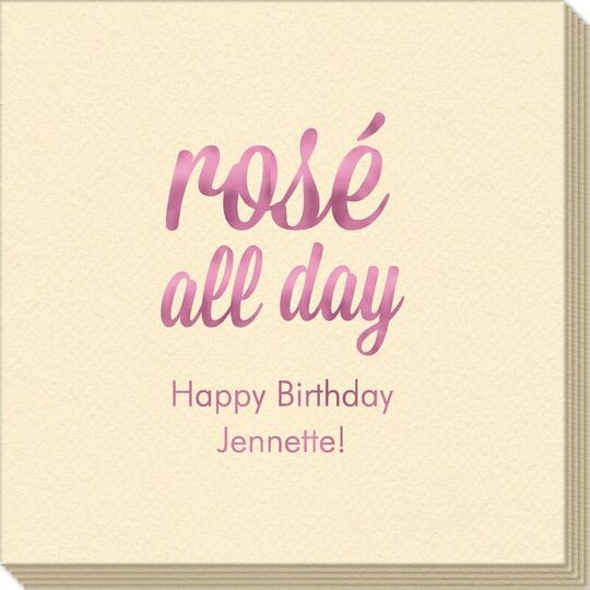 Rosé All Day Linen Like Napkins