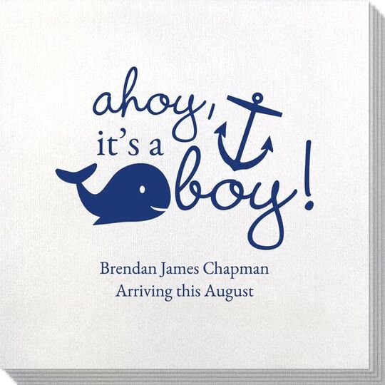 Ahoy It's A Boy Bamboo Luxe Napkins