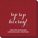 Elegant Sip Sip Hooray Linen Like Napkins Image 4 of 4