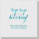Elegant Sip Sip Hooray Linen Like Napkins Image 2 of 4