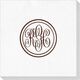 Double Circle Monogram Deville Napkins Image 3 of 5