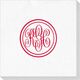 Double Circle Monogram Deville Napkins Image 1 of 5