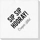 Bold Sip Sip Hooray Deville Napkins Image 3 of 4