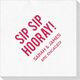 Bold Sip Sip Hooray Deville Napkins Image 4 of 4