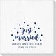 Confetti Dots Just Married Deville Napkins Image 2 of 2