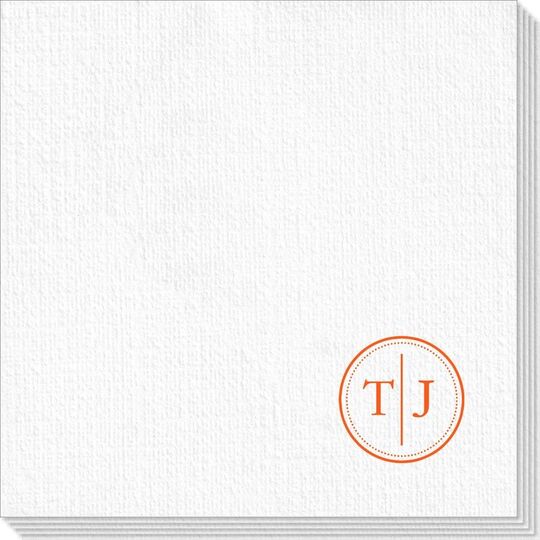 Petite Dotted Circle Duogram Deville Napkins