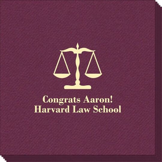 Scales of Justice Linen Like Napkins