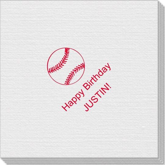All Star Baseball Linen Like Napkins