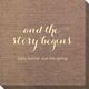 And the Story Begins Bamboo Luxe Napkins Image 1 of 2
