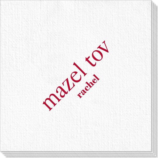 Big Word Mazel Tov Deville Napkins