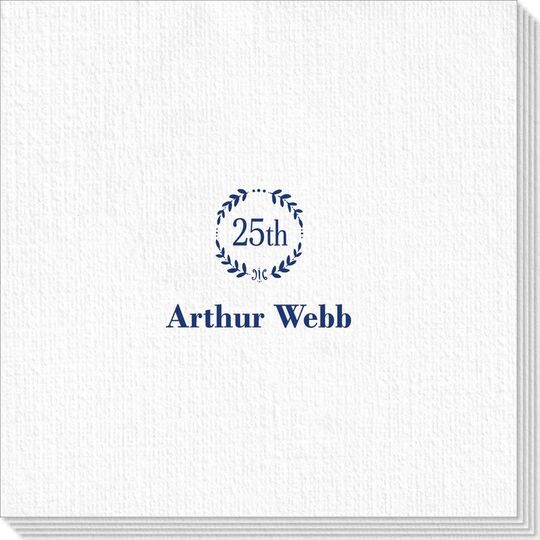 25th Wreath Deville Napkins