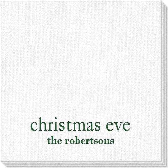 Big Word Christmas Eve Deville Napkins