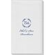 75th Wreath Linen Like Guest Towels Image 1 of 2