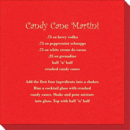 A Lot of Text Linen Like Napkins