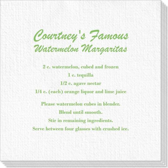 A Lot of Text Deville Napkins