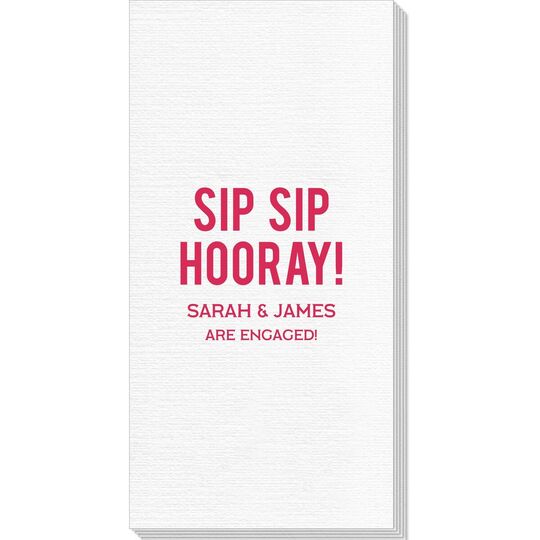 Bold Sip Sip Hooray Deville Guest Towels