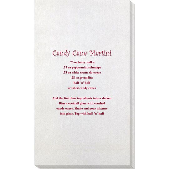 A Lot of Text Bamboo Luxe Guest Towels