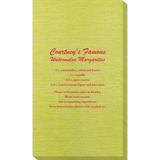 A Lot of Text Bamboo Luxe Guest Towels