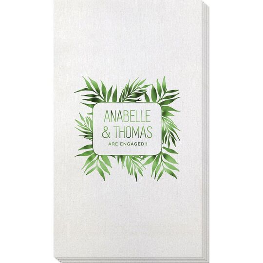 Palm Leaves Bamboo Luxe Guest Towels