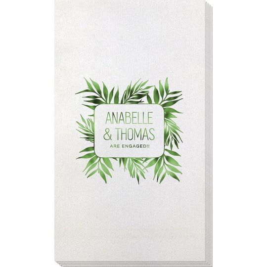 Palm Leaves Bamboo Luxe Guest Towels
