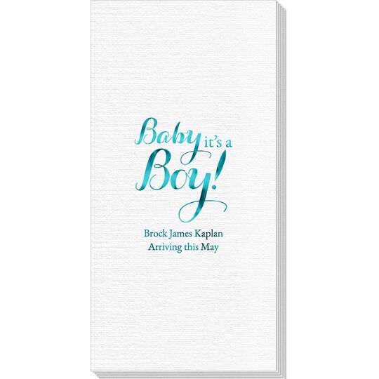 Baby It's A Boy Deville Guest Towels