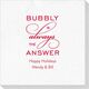 Bubbly is the Answer Deville Napkins Image 3 of 5