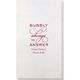 Bubbly is the Answer Bamboo Luxe Guest Towels Image 3 of 5