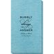Bubbly is the Answer Bamboo Luxe Guest Towels Image 1 of 5