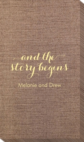 And the Story Begins Bamboo Luxe Guest Towels