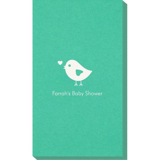 Baby Bird Linen Like Guest Towels