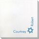Corner Text with Star of David Design Bamboo Luxe Napkins Image 2 of 2