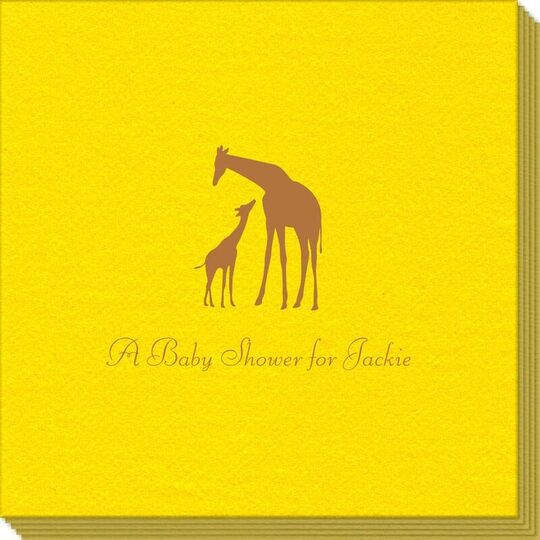 Giraffe Duo Linen Like Napkins