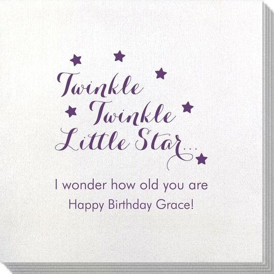 Twinkle Twinkle Little Star Bamboo Luxe Napkins