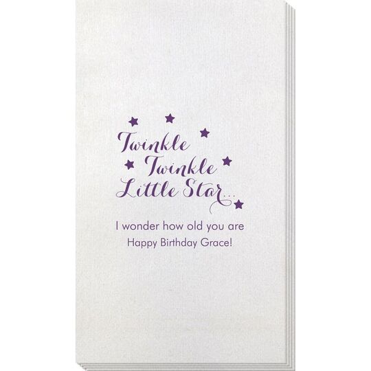Twinkle Twinkle Little Star Bamboo Luxe Guest Towels
